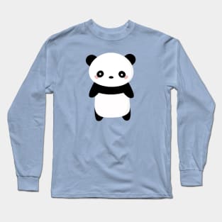 Kawaii Panda Bear T-Shirt Long Sleeve T-Shirt